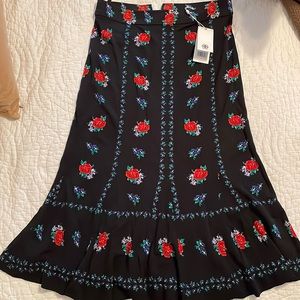Tory Burch printed jersey skirt